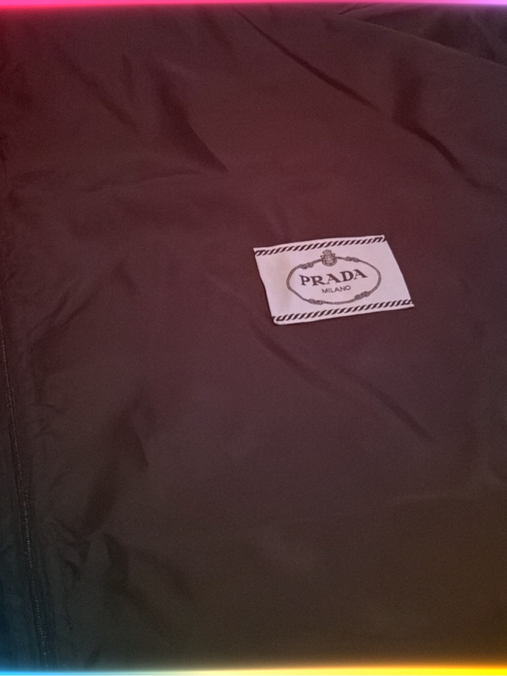 Prada  Navy Waterproof Nylon Garment Bag - Picture 3 of 4